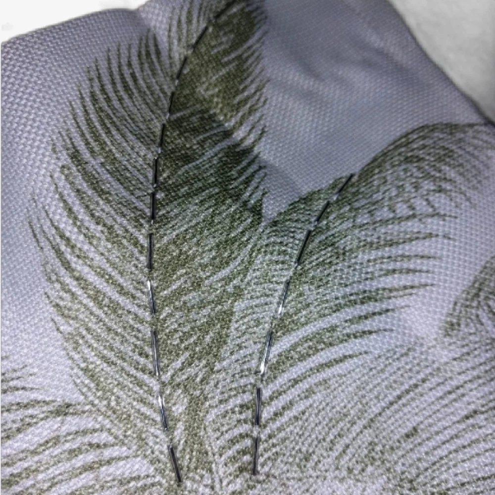 Avanti Linens Fabric Shower Curtains with Palm Design